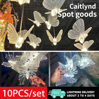 BUTTERFLY LIGHT, CHANDELIER LIGHTS, 10 HEADS Wedding Props Chandelier Creative Acrylic Decoration