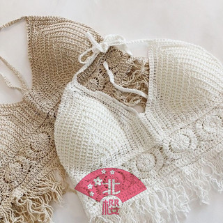 Boho Crochet Top Crochet Swimwear  Swimsuit For Beach Outfit Woman