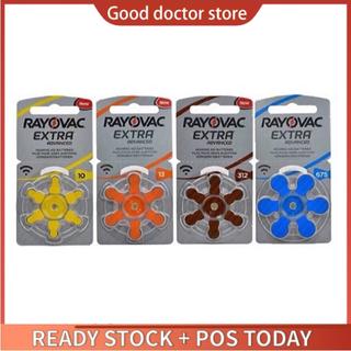 6Pcs Rayovac Extra Zinc Air Performance Hearing Aid Batteries A13 A312 A675 A10 Hearing Aid Battery
