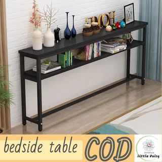 Narrow Bedside Table High Table Narrow Table Table Sofa Side Home Organizer and Storage