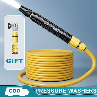 IMUTO Premium High Pressure Hose For Water PVC Car Washer Portable Heavy Duty With Spray Gun