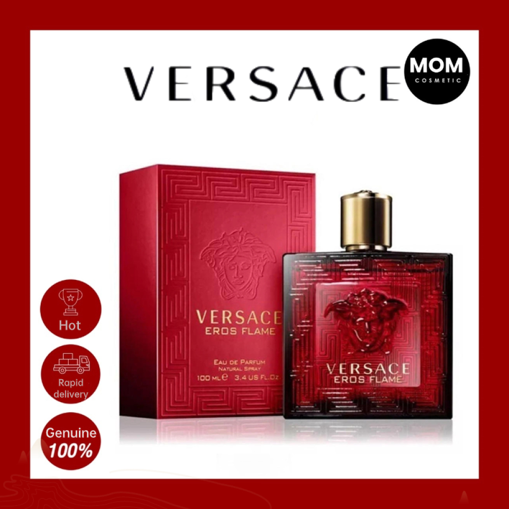 【Duty-Free】Versace Eros flame / Eros EDT 100ml perfume for men Citrus Fragrance lasting perfume