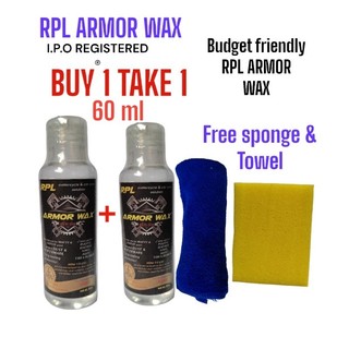 ARMOR WAX 60ML BUY 1 TAKE 1 free sponge and microfiber towel
