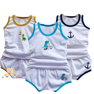 White  Spot Terno & Short diaper Style For Baby Boy 0-4 Months Cotton