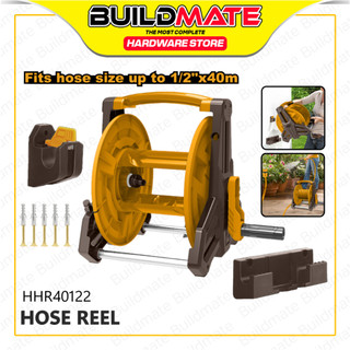 BUILDMATE Ingco 1/2" Inch 40M Garden Hose Reel Wheel Cart for Lawn & Gardening Tools HHR40122 - IHT