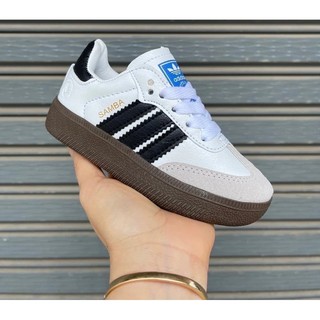 Unisex Sneakers SMBA Low Cut Skateboard Shoes For kids Little White Shoes Size:25~35