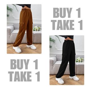 BUY 1 TAKE 1 KILY.PH Cargo Pants Side Pocket Taslan Fabric 19A0051