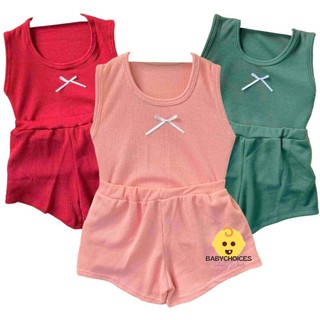 6pcs/3pair Terno Knitted Sabrina Colored & Short Cotton For Baby Girl 0-6months
