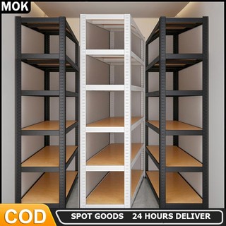 Boltless Steel rack Adjustable Height 6 Layer waterproof stante Organizer Metal Storage Shelves