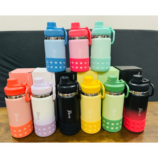 (FREE NAME)350ml/500ml HILEE KIDS WITH SILICONE BOOT TUMBLER FOR KIDS LEAK PROOF SCHOOL TUMBLER