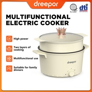 Dreepor Rice Cooker Multi Electric Cooker Hot pot Cooker Non Stick Pan