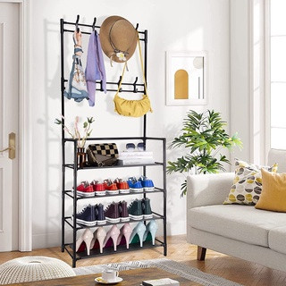 Popular New Design Multi-function Shoe rack with Changing tool hanger shoe cabinet integrated locker
