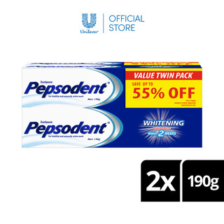 Pepsodent Toothpaste Whitening 190g Twin Pack