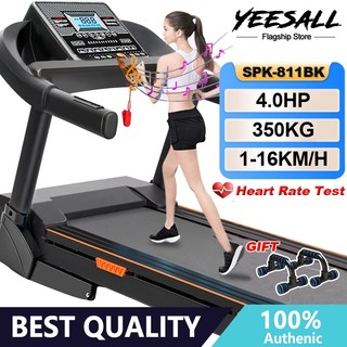 4.0HP treadmill electric lifting 1-16KM/H threadmill music Bluetooth multifunctional treadmill