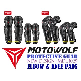 Original MOTOWOLF® NEW DESIGN Knee And Elbow Pads Safety Protective Gear MDL1029