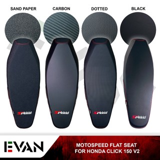 EVAN.SHOP Flat Seat Carbon/Black For Honda Click v2 v3 125i 150i Made in Thailand #1804