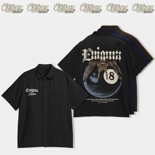 Enigma Streetwear Polo Graphic Heavy Weight Printed Corduroy Unisex Streetstyle