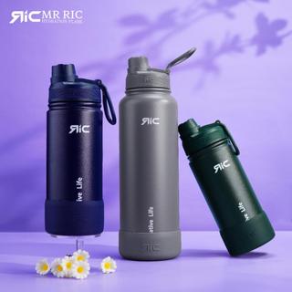Mr Ric Hydration Flask w/ Free Silicone Boot Insulation Stainless Steel Water Bottle Double Wall