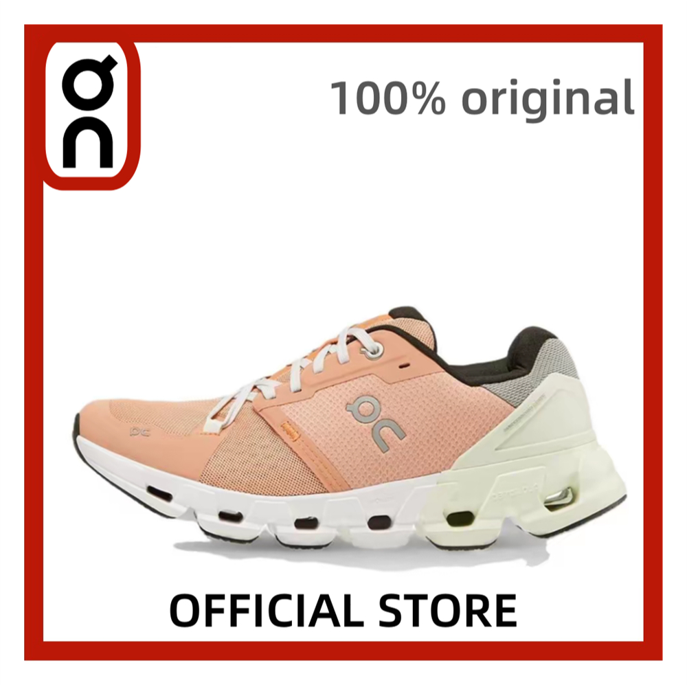 【ต้นฉบับ】On Running Cloudflyer 4 รองเท้าผ้าใบสีชมพูสีดําสีขาวสําหรับผู้หญิง 71.98669