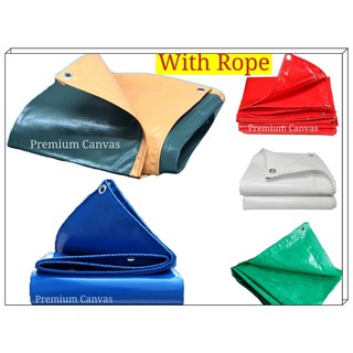 free rope trapal waterproof makapal heavy duty lona tolda trapal rain cover multi-purpose poly tarp