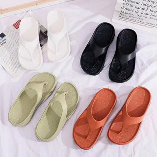 LANGBOONE Slippers with thick soles, high-end outdoor slippers, fashionable adult women's flip flops