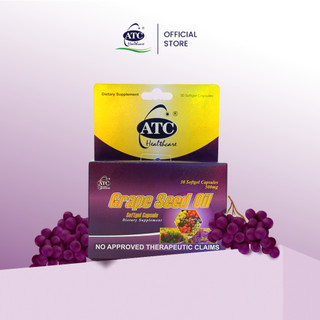 ATC Grape Seed oil Capsules 30's Whitening Antioxidant Anti-sugar Skin Health Beauty Sunscreen