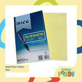 1Pad Mica Yellow pad - 40 gsm thick - 80 lvs