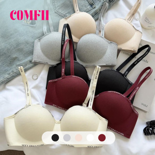 【COMFII】Traceless lingerie Women Gathering Show Large Without Steel Ring Soft Support Anti-sagging b