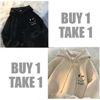 Buy one get one free American retro hoodies, men's new autumn and winter loose and simple basic cod