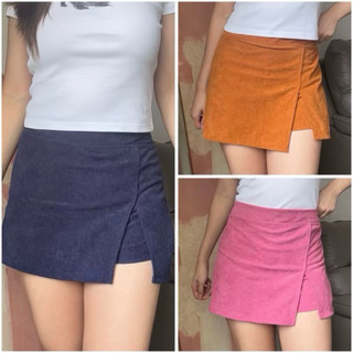 JJF. Gigi Slit Corduroy Skort for Women (Regular &BIG Size) Comfy Wear High Quality Corduroy Makapal
