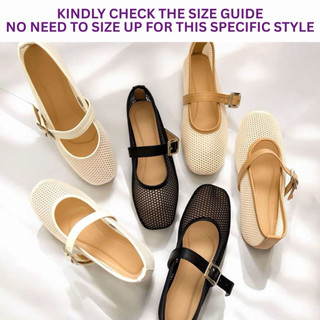 BERRY TASHA Comfortable Chic Boho Fashion One Adjustable Strap Anti-Slip Mesh Doll Shoes for Women