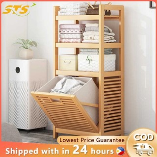 Household Laundry Basket Laundry Basket Bathroom Storage Basket Japanese-Style Multi-Layer Storage