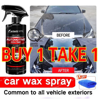 【 Buy 1 Take 1】Car Wax Spray and Polish Two-in-one Nano Ceramic Coating Auto Car Wash and Wax Hydrop