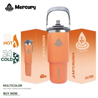 Mercury 1200mL Thermos Cup with Handle Hot and Cold Travel Cup with Straw Vacuum Insulated Drinkware