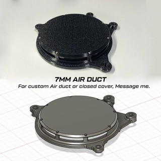 Nmax / Aerox - Pulley Cover (7mm air duct) and Belt View Cover - 3D Printed