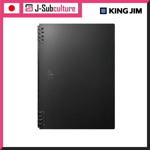 Kingjim Ring Note Tefrenu Biz A4/B5/A5 9856TTE-BK,9855TEB-BK,9854TEB-BK [Direct from Japan]