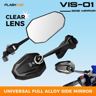 Street King Side Mirror For Motorcycle 360 Anti-Glare Lens Increase Fully Adjusta Universal Vis-01