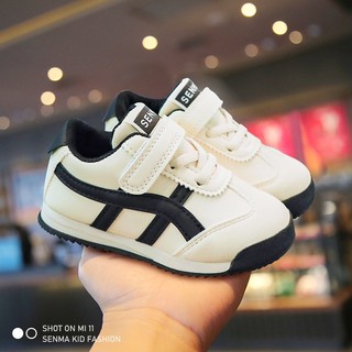 SENMA Rubber Shoes For Kids Boys Korean Shoes Beige Sneakers Lightweight Baby Shoes 1 To 6 Years Old