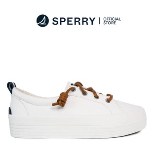 Sperry Women's Wave LTT Platform Leather Sneakers - White (25S01142)