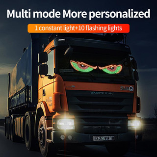 Car Dynamic Big Devil Eye Lights Devil Eye Lights LED Demon Eye Lights for Cars LED Ambient Play USB