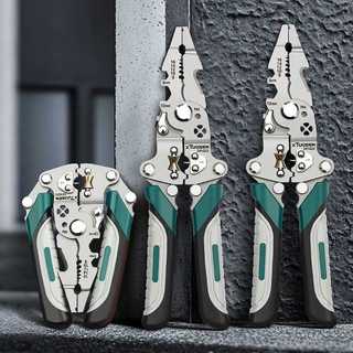 Design 18 in 1 Folding Wire Stripper Crimper Multi-function Pliers Electrician Repair Hand Tools