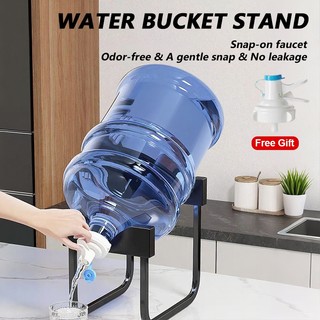 Portable Faucet For Plastic Mineral Drinking Barrel Water Dispenser Floor Stand Holder Kitchen Rack
