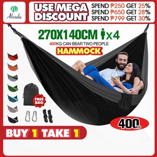 Duyan Foldable Hammock Double Camping Equipment Cradle For Adult Outdoor Hiking Hammock Buy 1 Take 1