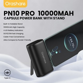 Orashare PN10Pro 10000mAh Powerbank with Stand PD20W/SC22.5W Fast Charging Built-in Type-C/i P Port