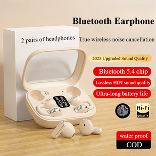 4 headphones Wireless Bluetooth Earphone Ear Clip Headphones Call Noise-Canceling Hifi Bass