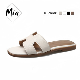 MIA Sandals for Women Leather High Quality Women's Slippers