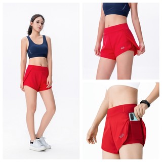 G311# Lady's Workout High Waist Shorts with cycling and pocket Running/Yoga/Gym/Swimming