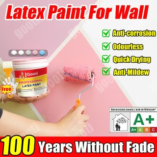 ❤1 Gallon❤Gooti Anti Mildew Waterproof Latex Paint Odourless For Indoor Outdoor Cement Wall Paint