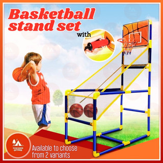 Indoor Outdoor Basketball Mini Arcade Stand Playset Sports Activity For Kids YF