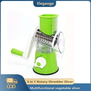 Kitchen Multifunctional Vegetable Slicer Fruit Cutter Cheese Shredder Tabletop Rotary Drum Grater